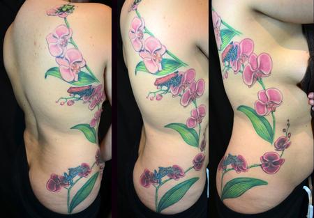 Tattoos - Orchids and Poison Dart Frogs - 62054